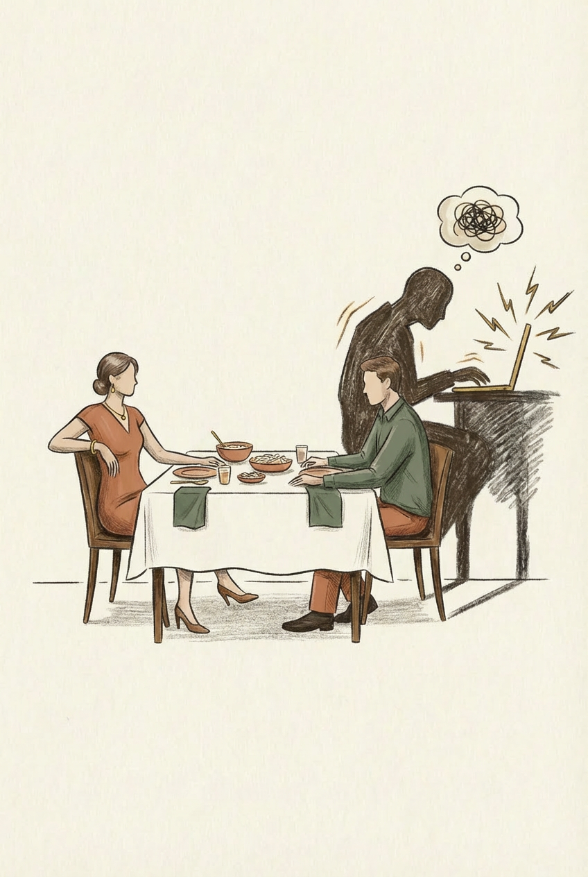 The Third Wheel in Your Relationship: How to Evict Stress from Your Dinner Table