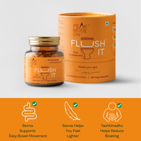 Flush It | Non-Addictive, Safe | 30 Veg Tablets
